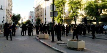 Sidi Hssine: protestations et affrontements sur l’avenue Habib Bourguiba