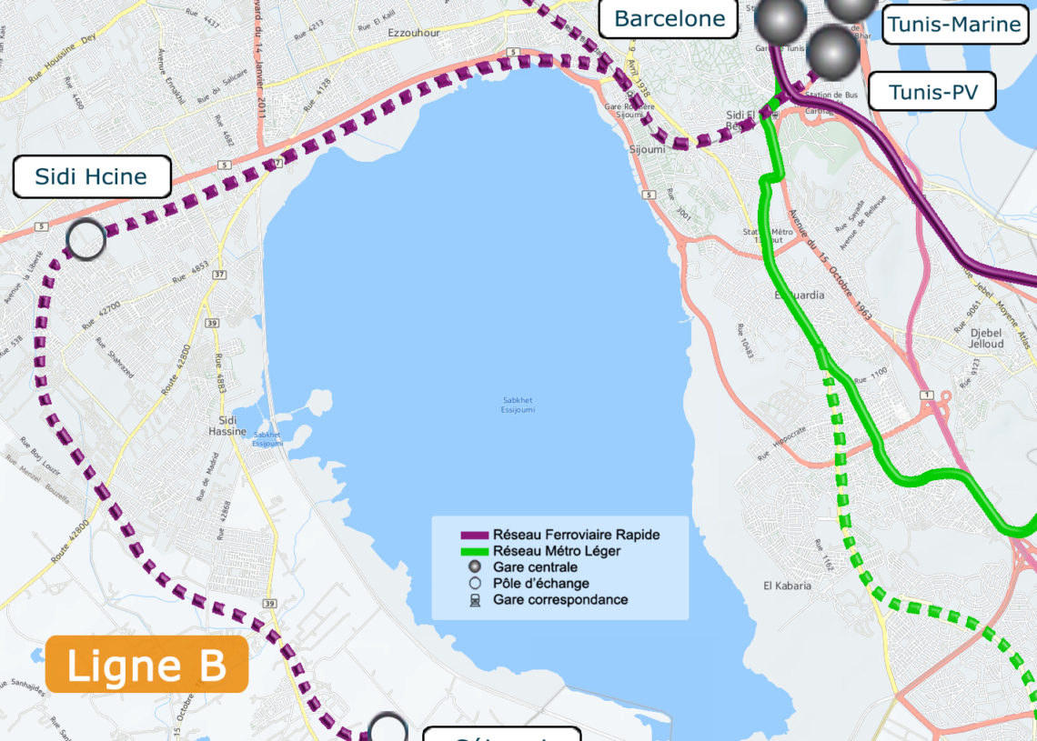 Réseau ferroviaire rapide: Lancement de la ligne E reliant la gare de Tunis à la station de Bougatfa