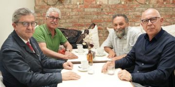 Photo du jour: Hamma Hammami en compagnie de Jean Luc Mélenchon