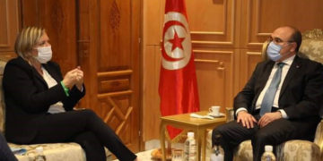 Visite de Bénédicte Linard à Tunis