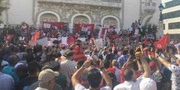 Manifestations pro-Saied à Tunis et dans d&rsquo;autres villes du pays