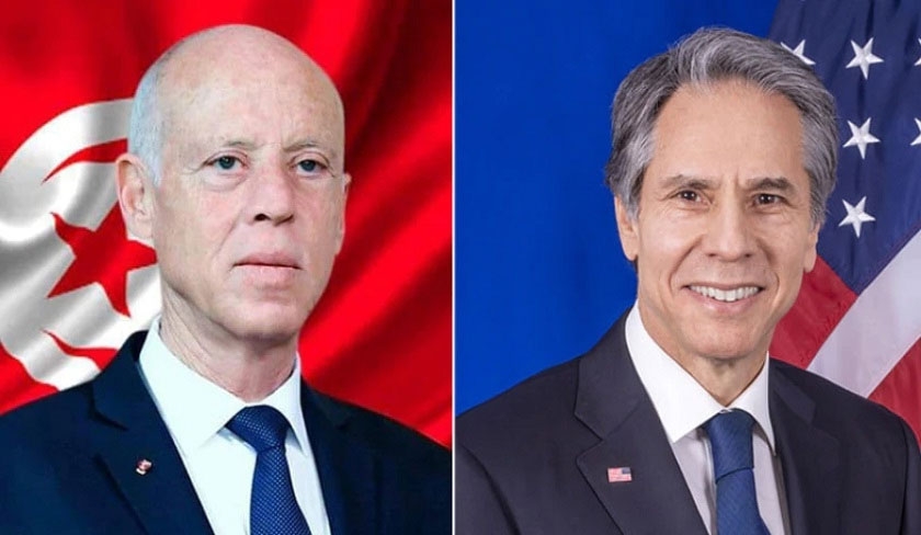Entretien téléphonique entre Kais Saied et Anthony Blinken