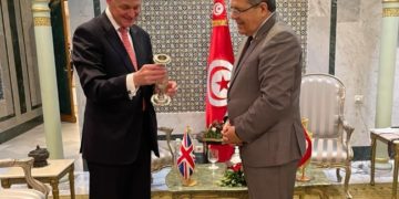 Othman Jerandi reçoit l&rsquo;ambassadeur de Grande-Bretagne en Tunisie