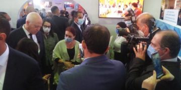 Kais Saied à la foire du livre du Kram