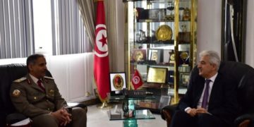 Imed Memiche reçoit le Chef d&rsquo;Etat-major qatari, Hassine El-khayarine