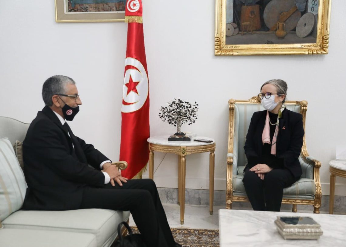 Najla Bouden reçoit Kamel Sahnoun, président de l&rsquo;Ordre  des ingénieurs tunisiens