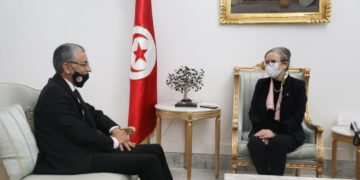 Najla Bouden reçoit Kamel Sahnoun, président de l&rsquo;Ordre  des ingénieurs tunisiens