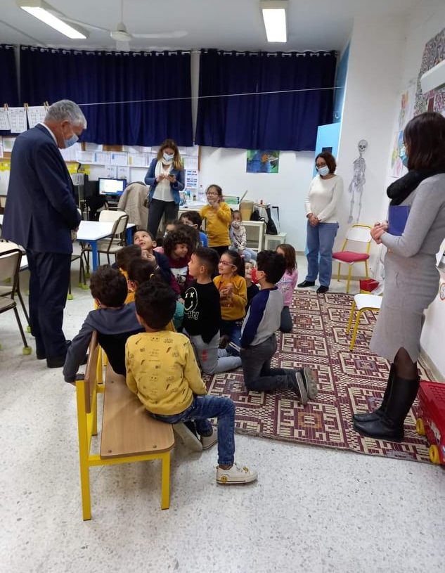 Visite de l’ambassadeur de France à l’école George Sand à Nabeul