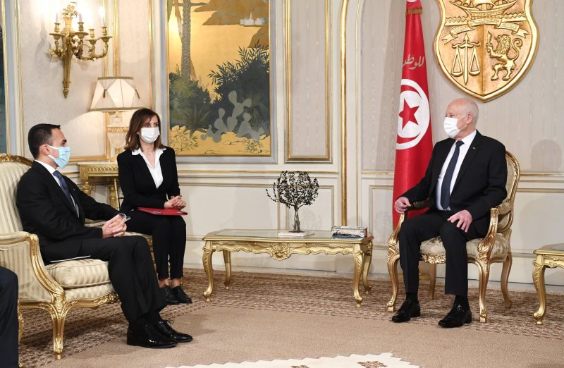 Tunisie- Italie: Kais Saied reçoit Luigi Di Maio, ministre des Affaires étrangères