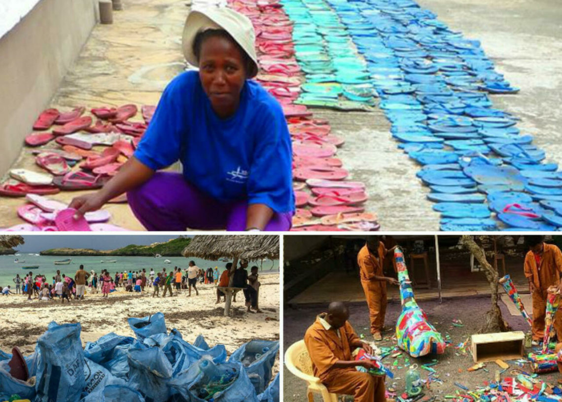 Au Kenya on recycle les tongs pour en faire des œuvres d’art