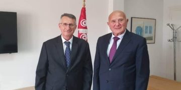 Ahmed Nejib Chebbi reçoit Peter Prügel, ambassadeur d&rsquo;Allemagne