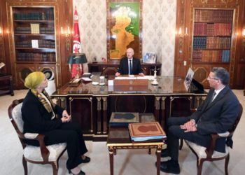 Kais Saied reçoit Leila Jeffal et Taoufik Charfeddine