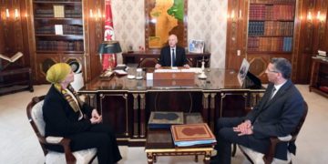 Kais Saied reçoit Leila Jeffal et Taoufik Charfeddine