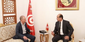 Malek Zahi reçoit le Noureddine Taboubi