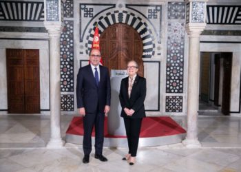 Najla Bouden s&rsquo;entretient avec Jihad Azour, directeur du département du Moyen-Orient au  FMI