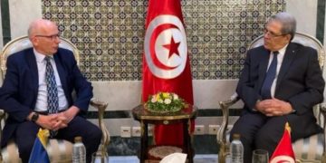 Othman Jerandi reçoit l&rsquo;ambassadeur de l’Union européenne à Tunis, Marcus Cornaro