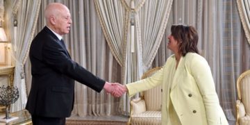 Kais Saied reçoit Najla Mangoush