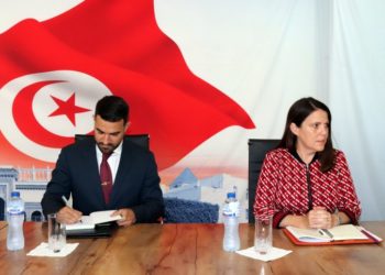 Le Président de l&rsquo;ISIE reçoit  Natacha Franceschi, chargée d&rsquo;affaire à l&rsquo;ambassade américaine