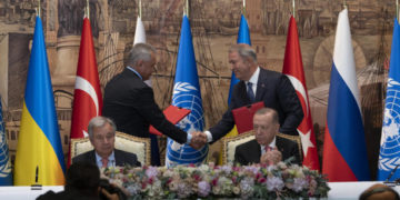 Kiev et Moscou signent un accord  sur l’exportation de céréales