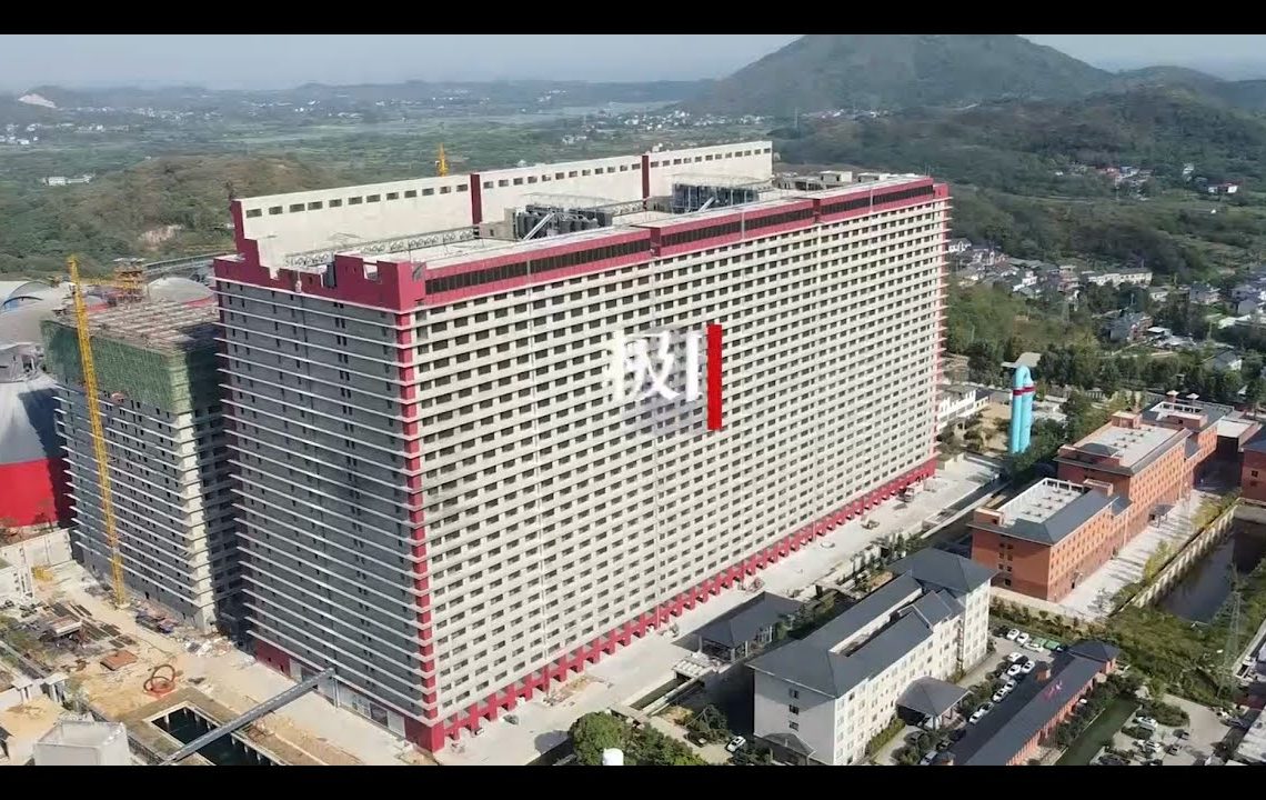 La Chine met en service  une porcherie de 26 étages, la plus grande du monde