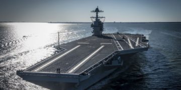 L&rsquo;USS Gerald Ford: première sortie pour le nouvel porte-avion américain de nouvelle génération