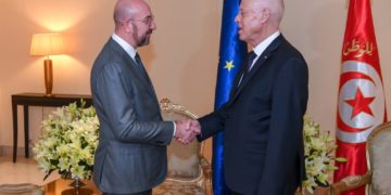 Sommet de la Francophonie: Kais Saied rencontre Charles Michel, Président du Conseil européen
