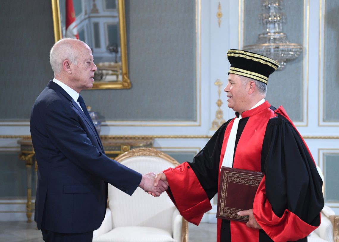 Kais Saied reçoit Moncef Kchaou, président du Conseil supérieur provisoire de la Magistrature