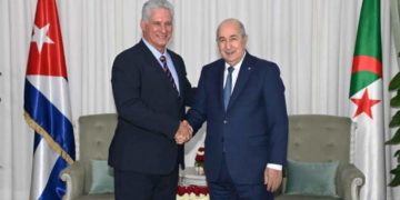 Le Président cubain, Miguel Diaz-Canel Bermudez, en Algérie