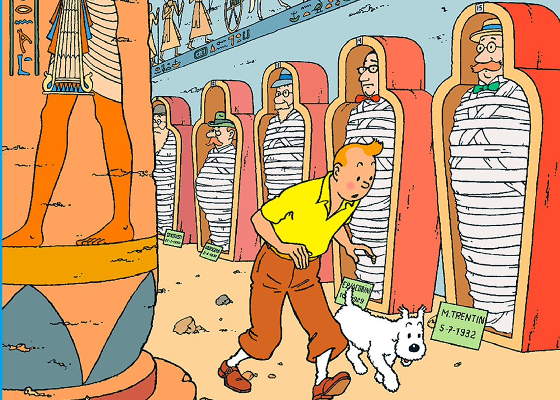 « Les Cigares du Pharaon »: l&rsquo;exposition sur Tintin en Egypte au Musée national de la civilisation égyptienne