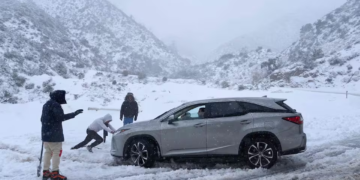 Exceptionnel: Los Angeles sous la neige après le passage d&rsquo;un blizzard