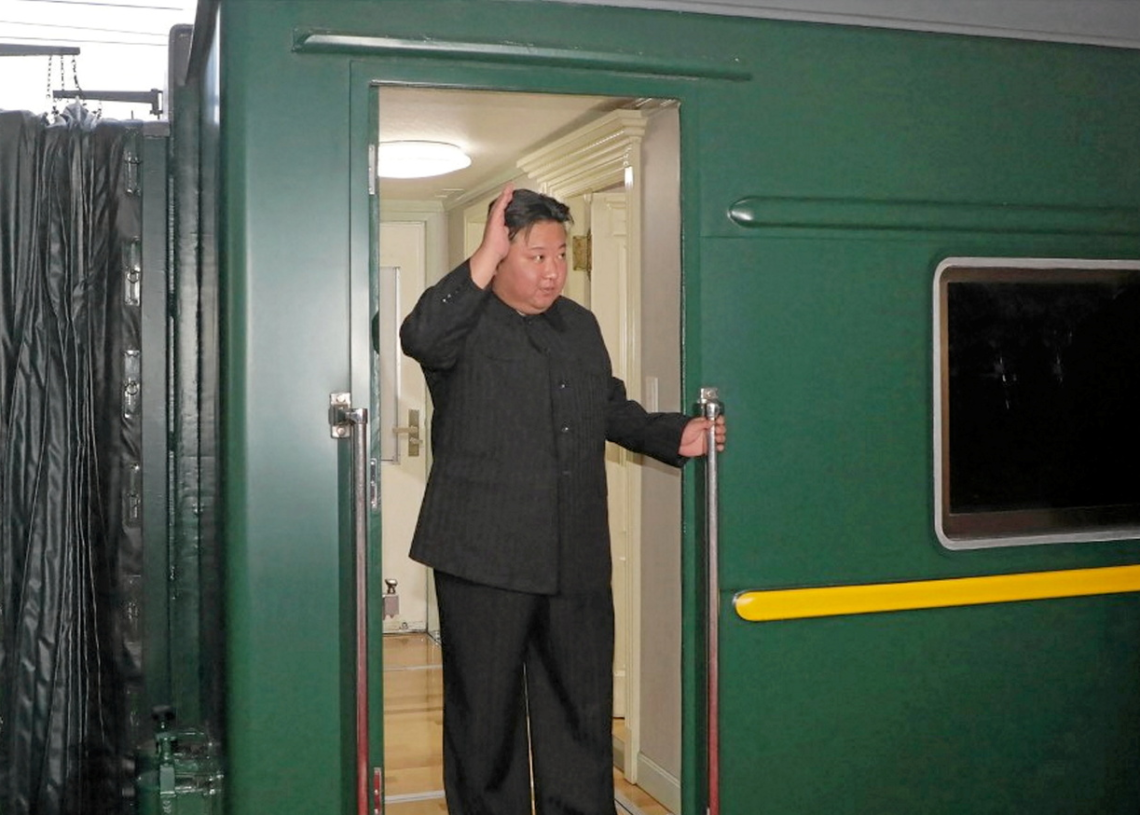 Kim Jong Un quitte la Russie à bord de son train blindé