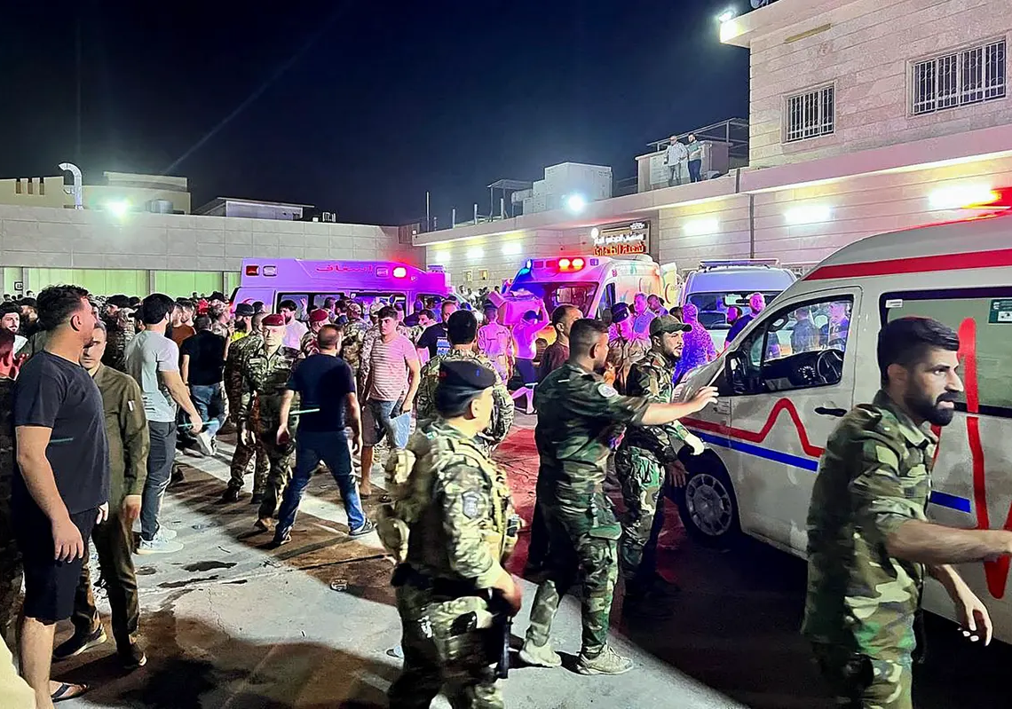 Irak: un incendie fait au moins 100 morts et 150 blessés lors d’un mariage
