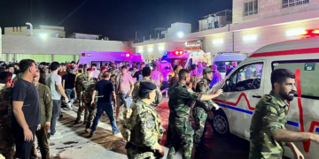 Irak: un incendie  fait au moins 100 morts et 150 blessés lors d&rsquo;un mariage