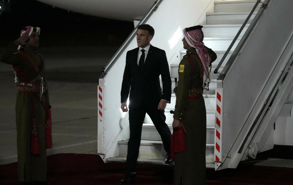 Macron en Jordanie pour un entretien avec le roi Abdallah II