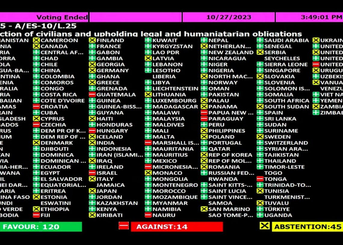 L&rsquo;ONU vote une « trêve immédiate », Israël fait la sourde oreille