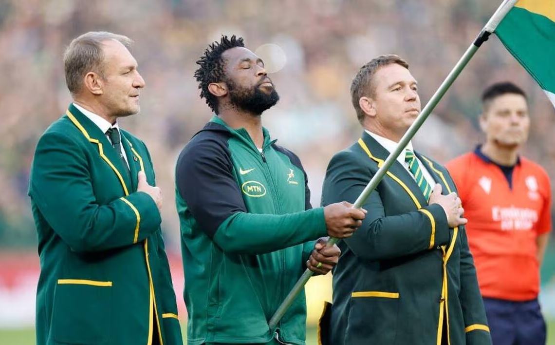 Coupe du monde de rugby: en infraction antidopage, l’Afrique du Sud risque d’être privée d’hymne pour les quarts