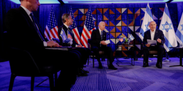 Hôpital à Gaza : Joe Biden soutient la version israélienne, pour Netanyahou « le monde civilisé » doit s&rsquo;unir contre le Hamas