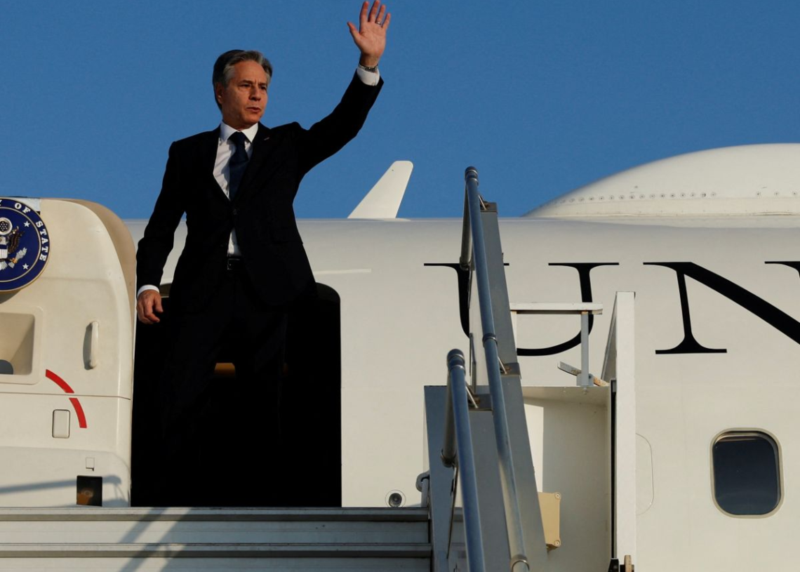 Blinken à Chypre, pour discuter de l&rsquo;établissement d&rsquo;un couloir humanitaire maritime