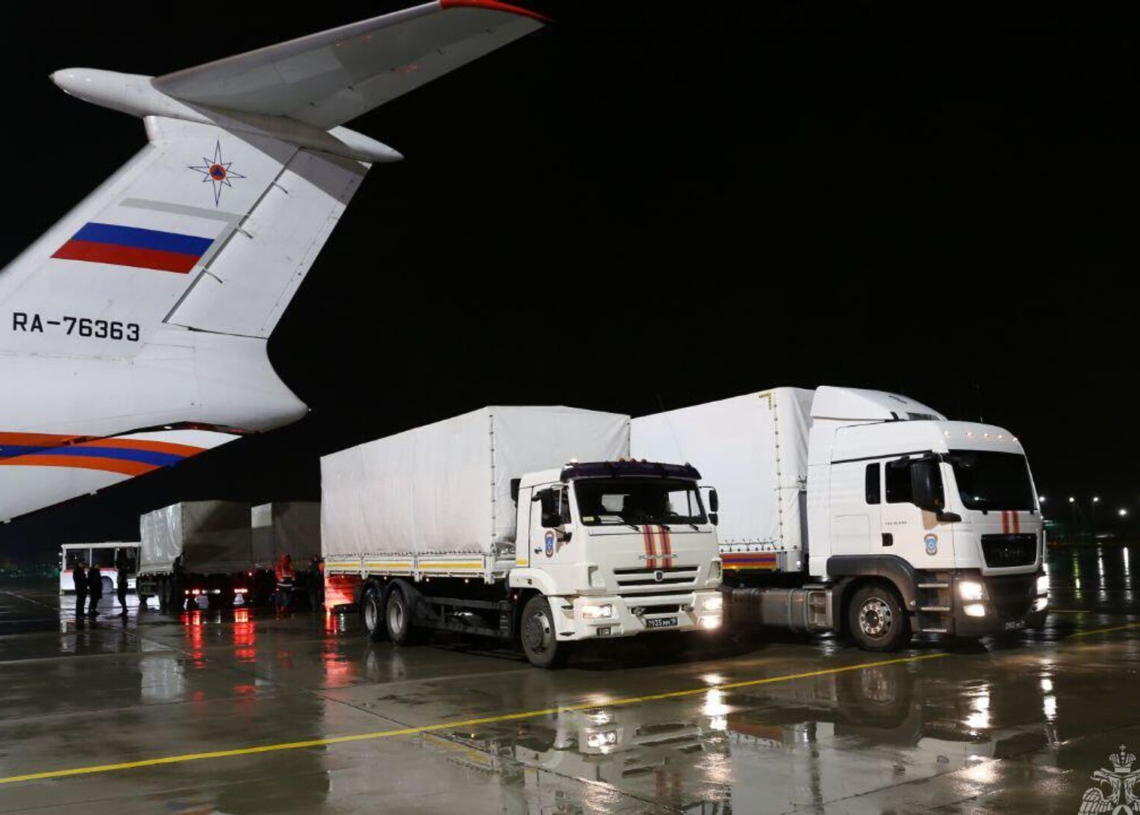 La Russie envoie 25 tonnes d’aide humanitaire à Gaza