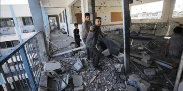 Le Hamas  annonce 12 morts dans une école de l&rsquo;ONU après un bombardement israélien