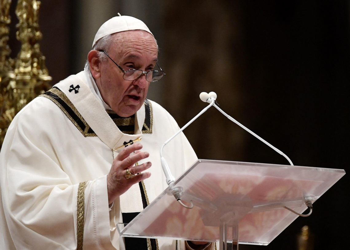 « Notre cœur, ce soir, est à Bethléem », a déclaré le pape François lors de la messe de Noël