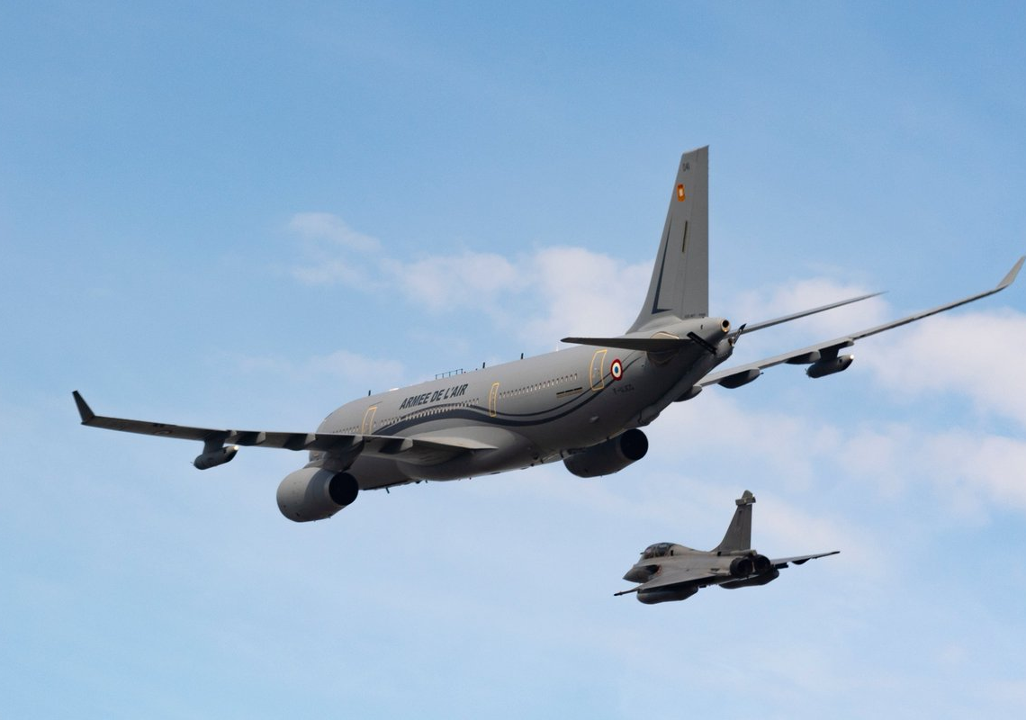 Les forces aériennes tunisiennes et algériennes interceptent un A330 MRTT Phénix Français