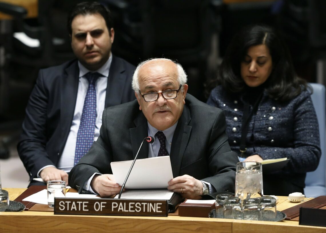 L’ambassadeur palestinien à l’ONU dénonce le veto « irresponsable » des Etats-Unis