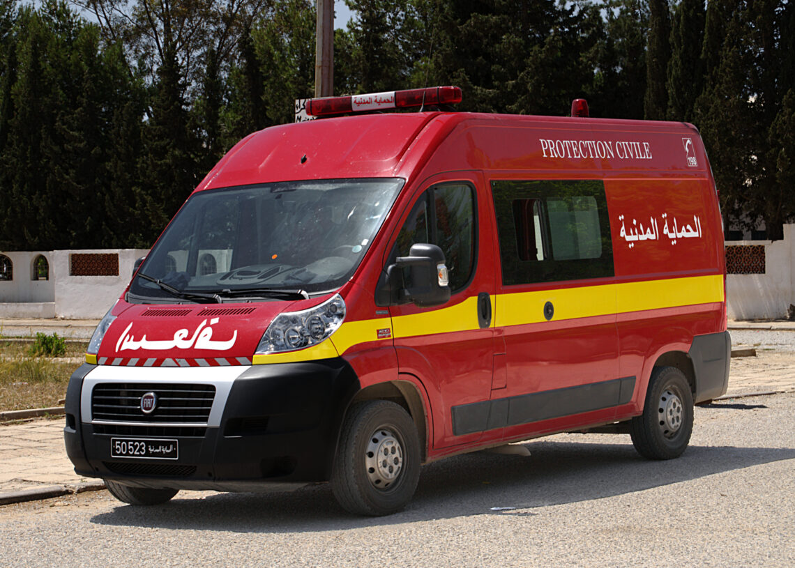 Protection civile: 10 décès et 389 blessés en Tunisie en 24 heures
