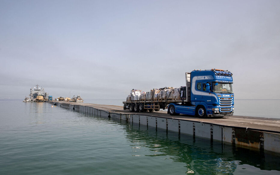 Près de 100 camions d’aide arrivés à Gaza via la jetée américaine provisoire
