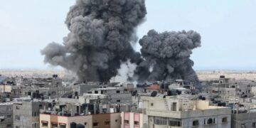 La bande de Gaza pilonnée par Israël