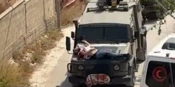 Des soldats israéliens utilisent un Palestinien comme bouclier humain en Cisjordanie