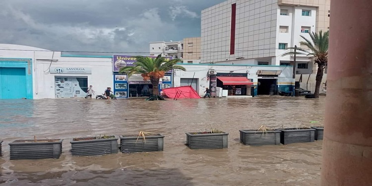 Sfax inondée suite à des pluies torrentielles