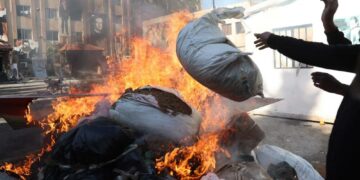 Dont un million de pilules de captagon: Les réserves de drogues de l&rsquo;ancien régime syrien ont été réduites en fumée