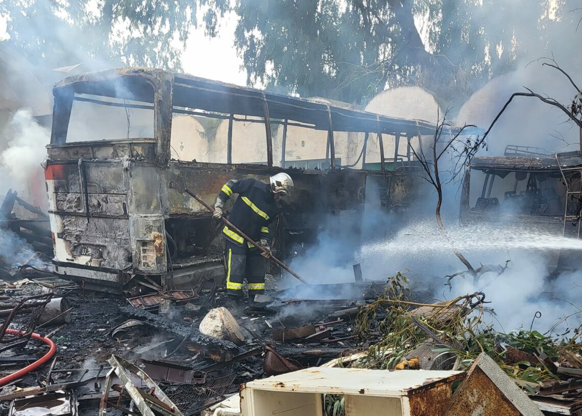 Maîtrise d’un incendie à Nabeul